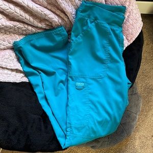 Teal Cherokee scrub pants